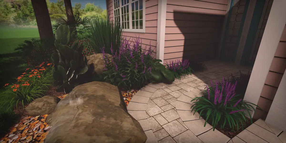 Landscape design for a Yulee FL home