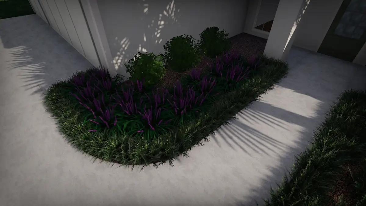 Shinne project - custom hardscape and planting design by Bloom and Stone