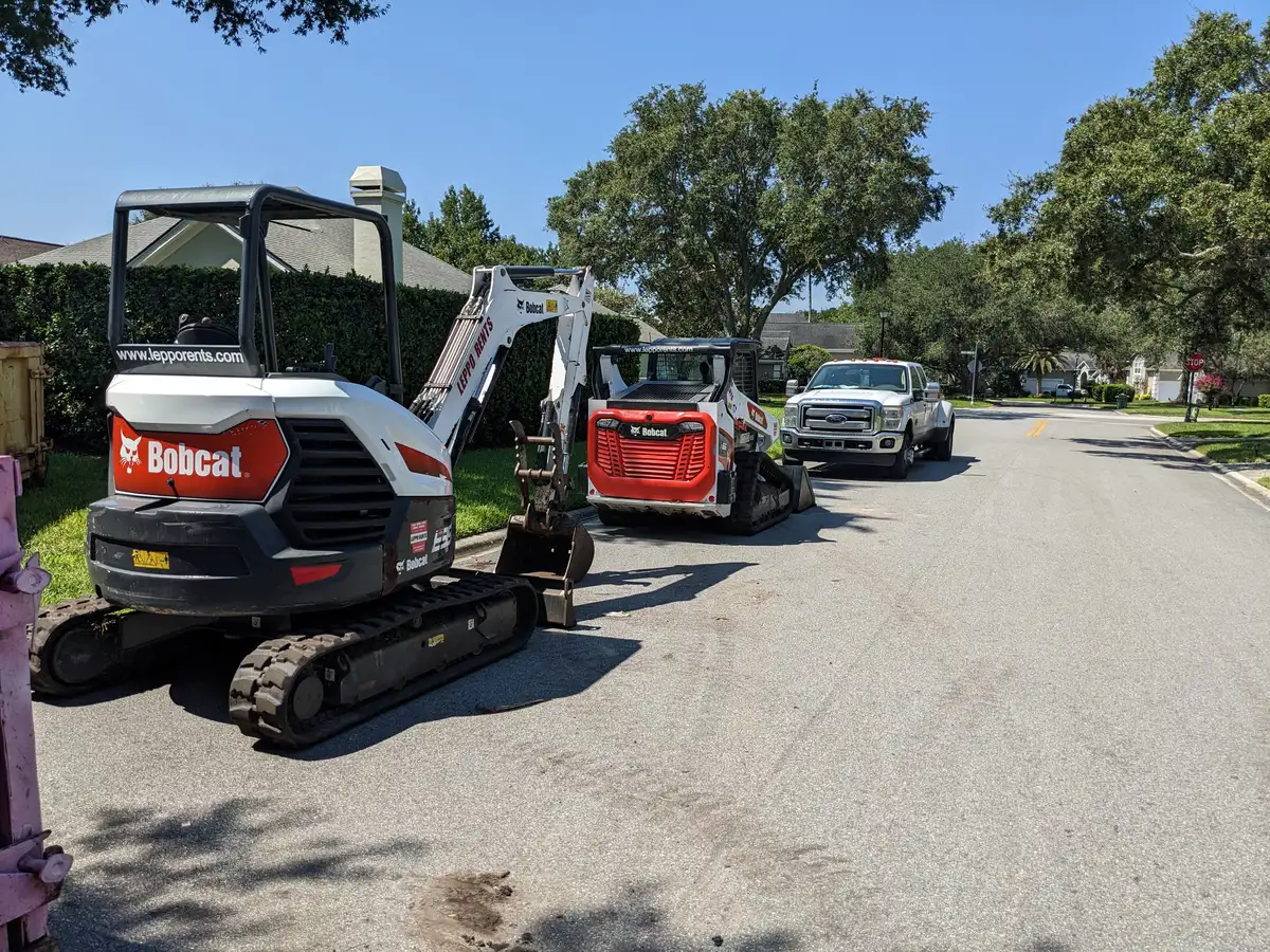 Bloom and Stone crew preparing a project site